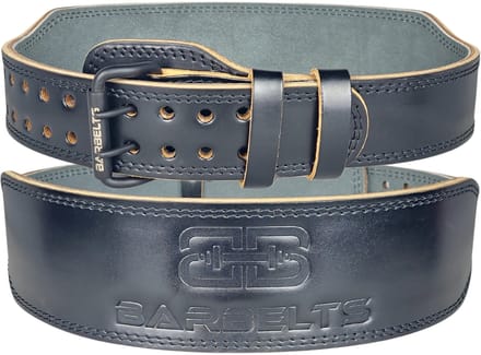 Barbelts Lifting Belt - Premium Black - Volledig van leder