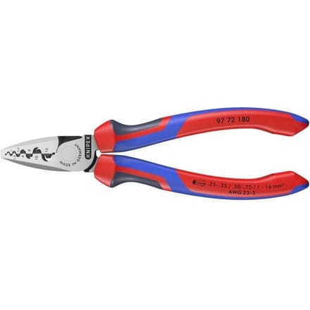 Knipex 97 72 180 Krimptang Adereindhulzen 0.25 tot 16 mm²
