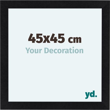 Your Decoration - Fotolijst 45x45 cm - MDF - Zwart Mat - Como