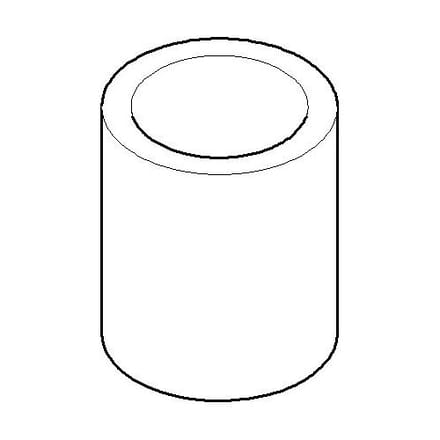 Dornbracht Tara replacement sleeve for 3-hole fitting 092102063-00