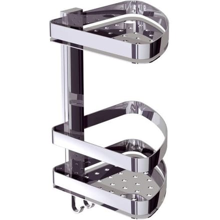 Bravat corner shower basket with 2 shelves 19.8 cm 641210