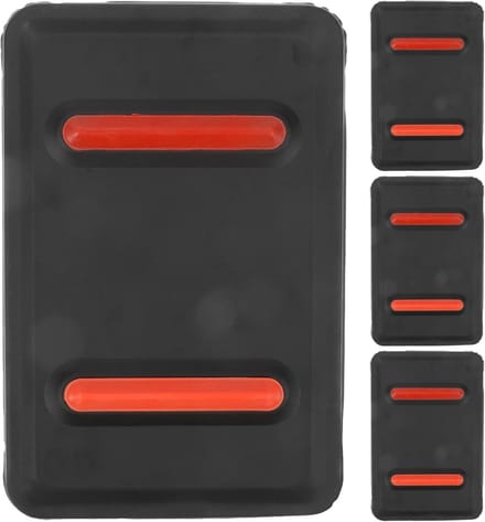 Stoomstrijkmat - Hittebestendige mat - Veilig strijken - Thermische barrière - 22 x 14.5 cm - Zwart