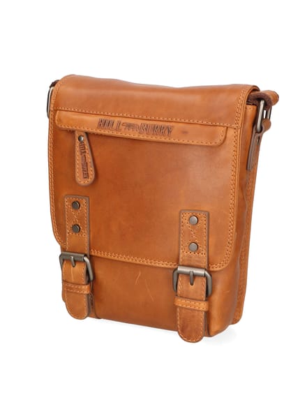 Hill Burry schoudertas Heren COGNAC