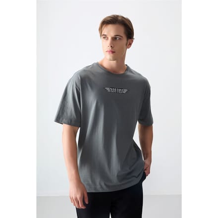Overmaatse Katoenen Logo T-Shirt