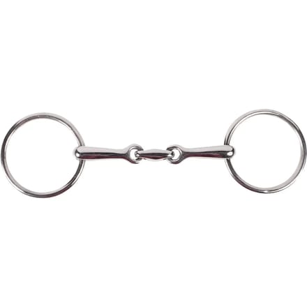 2-rings bit voor paarden met dubbele loop Horze