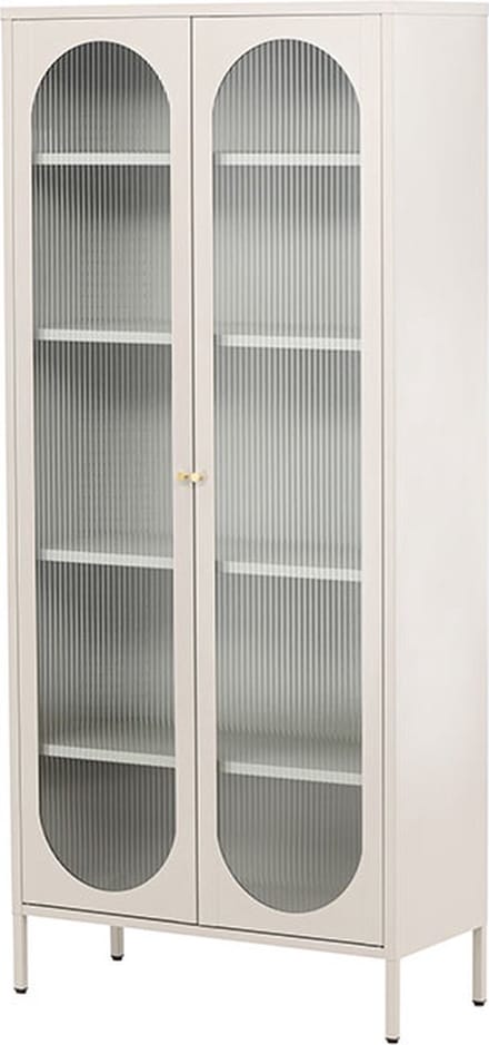 Lima vitrinekast 2 deuren beige.