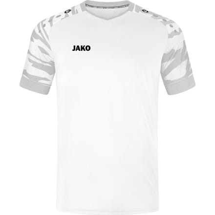 Jako Wild Shirt Korte Mouw Heren - Zilver / Wit | Maat: S