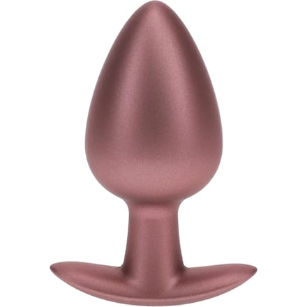 Ouch! Gladde Siliconen Buttplug 4 cm - Rose Goud