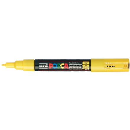 Posca marker met conische punt schrijfdikte extra-fijn geel