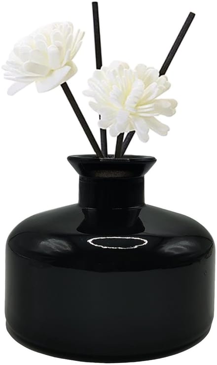 Dailygoods- Diffuserfles 200ml - Glazen Aromatherapie Pot - Herbruikbaar - Decoratieve Fles - Antivervlucht - Elegant Ontwerp - Geurstokjeshouder