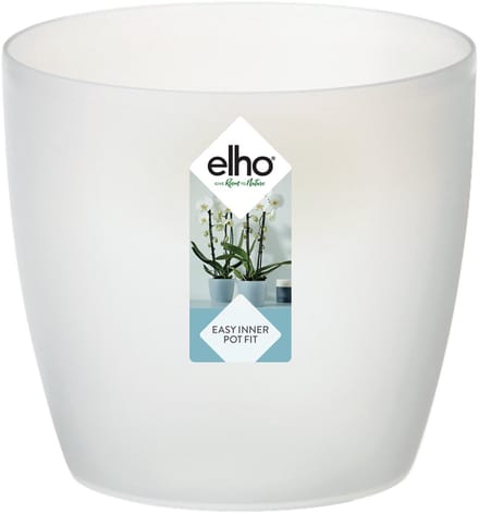 Elho Bloempot Brussels Orchidee - Kunststof - Transparant - Diam.12,5xh11,4cm