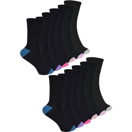 12 paar laag uitgesneden bamboesokken voor dames - Pack 1