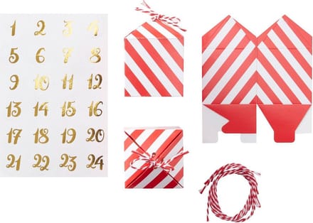 Ginger Ray - Ginger Ray - Red & Gold - DIY Adventkalender