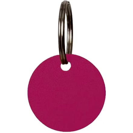 Grooming Deluxe - Naamplaatje rond size M 3 cm pink
