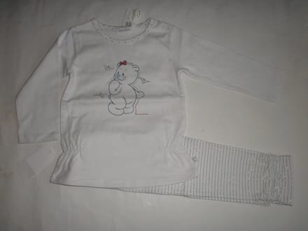 Noukie's - Pyjama - Katoen - Meisje - Wit - 2 jaar ( 92 )