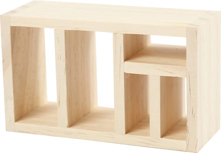 Boekenplank, H: 10 cm, L: 6 cm, B: 4 cm, 1 stuk