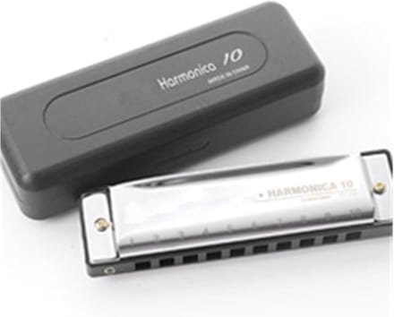 Mondharmonica - Blues Harmonica - Muziek Maken - 10 Gaten Ontwerp - One Size - Zilver