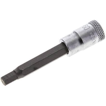 1/4" Gedore 60mm Dopsleutel- Schroevendraaier voor 5mm Binnenzeskant-Schroeven