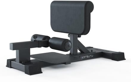 Sissy Squat Bank - Been trainer - Kracht training - Gefixeerde voeten - 98 cm - Zwart