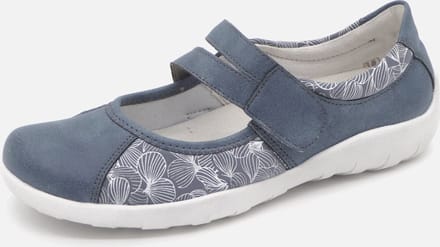 Remonte Dames Bandschoen - R3510-12 Jeansblauw/Print - Maat 38