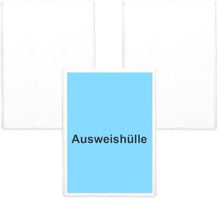Set van 3 Transparante ID Kaartsleeves - A7 Formaat voor School en Dagelijks Gebruik
