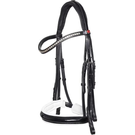 Dubbel hoofdstel Kieffer Paris with square chrome buckles