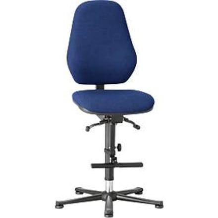 Labostoel LEANOS 9136, stoffen bekleding, Duotec blauw