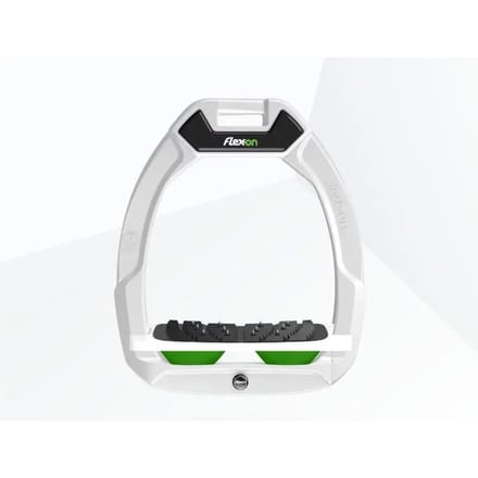 Veiligheidsstrengen voor paardrijden Hellend Ultra Grip Wit/Wit/Groen Flex-On Safe-On