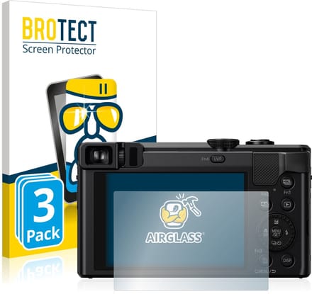Screenprotector 3 Stuks voor Panasonic Lumix DMC-TZ81 Beschermglas transparant