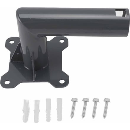 Kit de montage pour support de poteau d'antenne parabolique Internet par satellite robuste en alliage d'aluminium Starlink pour toit black
