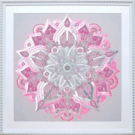 Borduurpakket met kralen/parels - VDV - Cushion - Kussen - 40 x 40 cm - Mandala
