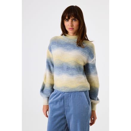 Garcia Ladies Pullover Mellow Yellow Maat: L | Sweaters Outlet | Dames | Beige