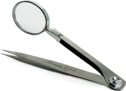 Beauty Label Pincet met Vergrootglas en Scherpe punt