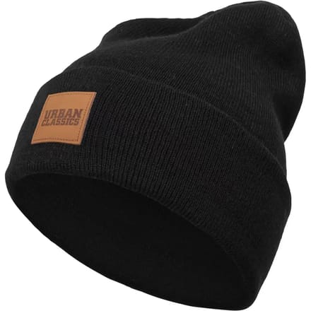 Urban Classics - Logopatch 2-pack Kinder beanie - Kids 158 - Zwart/Grijs