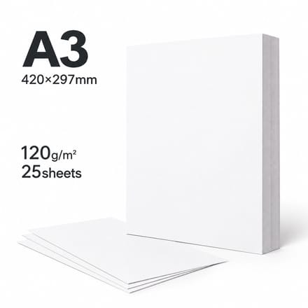 A3 markerpapier - 25 vellen - 120 g - voor tekenen - basisverpakking