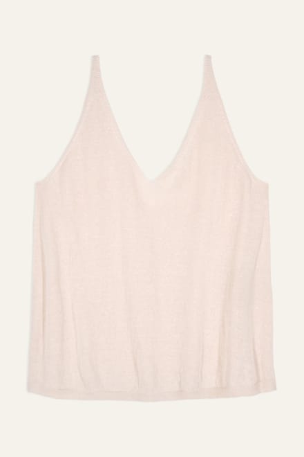 BA&SH Lady Top Ficelle Maat: L | Mouwloze Tops Outlet | Dames | Ecru