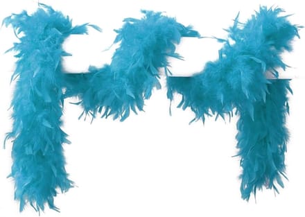 Boa Aqua Blauw - 65 Gr - 180 Cm - Veren