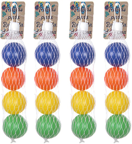 Beachballetjes - multi gekleurd - 40 mm - Set van 16x stuks - premium - strand