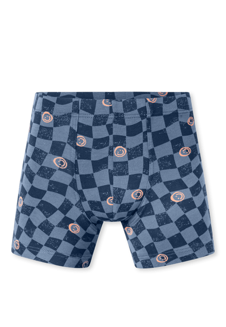 Shorts, set van 5, met streepjes, geruit, smileys, meerkleurig - 95/5 92