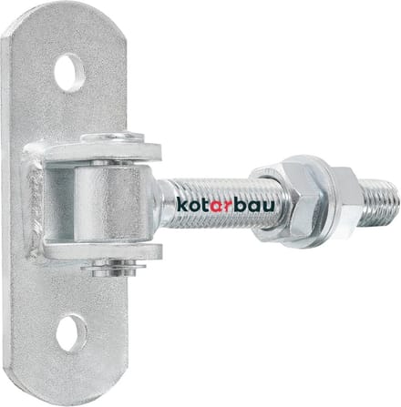 Verstelbare Torangel Draad 18 mm Deurscharnier met Schroefplaat en Veerklem