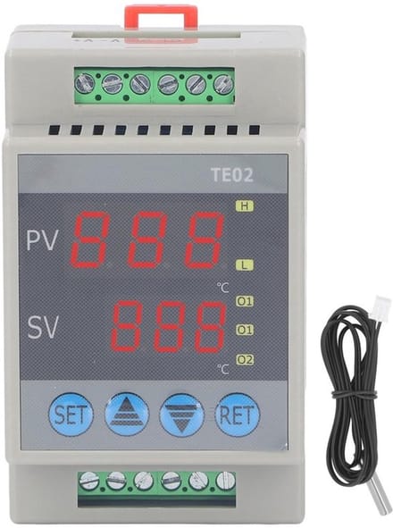 Allecto - DIN-rail Microtemperatuurregelaar - Digitale thermostaat