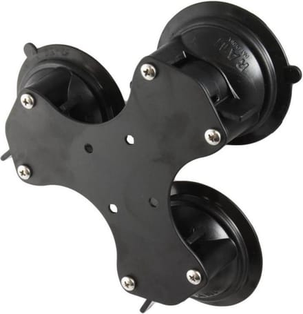 Triple 8.5 cm zuignap houder