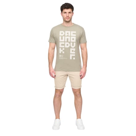 Duck and Cover Heren Moreshore Chino Korte Broek (Steen)