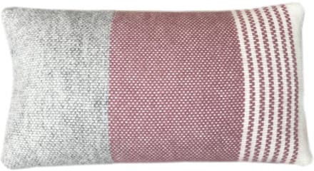 Festivity wool cushion dawn pink rectangle