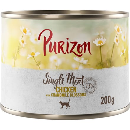 Purizon Single Meat 12 x 200 g - Kip met kamillebloesem
