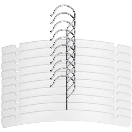 Prénatal kledinghanger hout 10 stuks White unisex