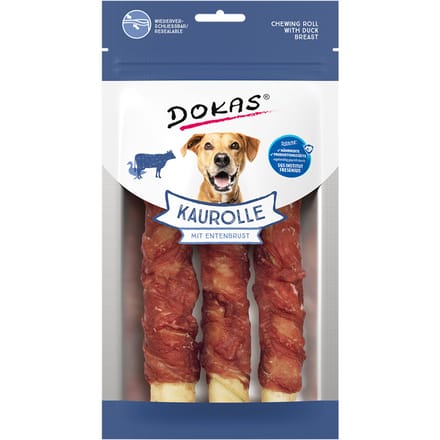 4x150g Dokas Kauwstaaf met Eendenborst Hondensnack