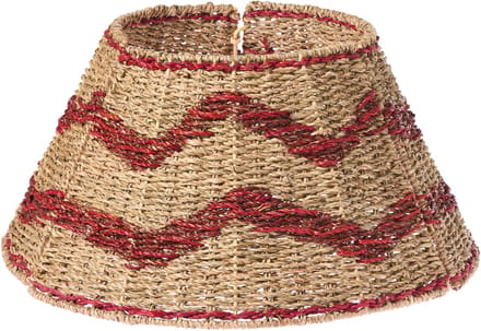 HIVER - Kerstboomrok - Natuurlijk/Rood - ⌀ 43 cm - Zeegras