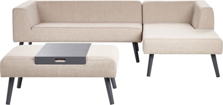 SORRIVOLI - Loungeset 4-zits - Beige - Olefine
