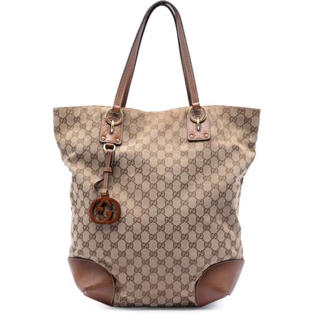 Tweedehands Grote GG Canvas GG Charm Tote